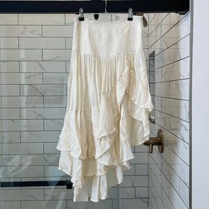 Free People convertible dress skirt with side slit